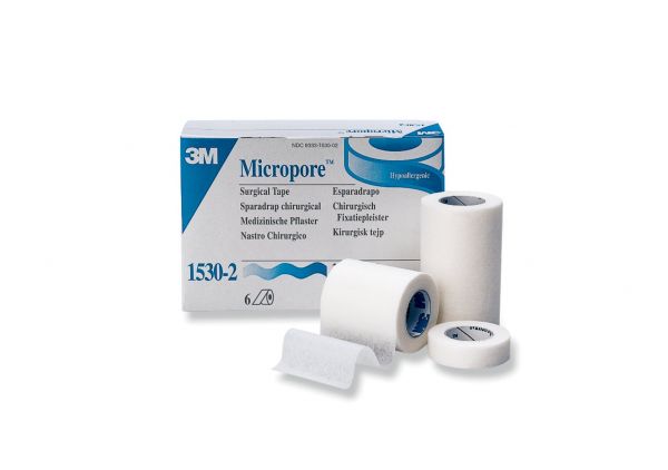 3M Micropore Medical Tape, Non-Sterile Easy Tear Surgical Tape