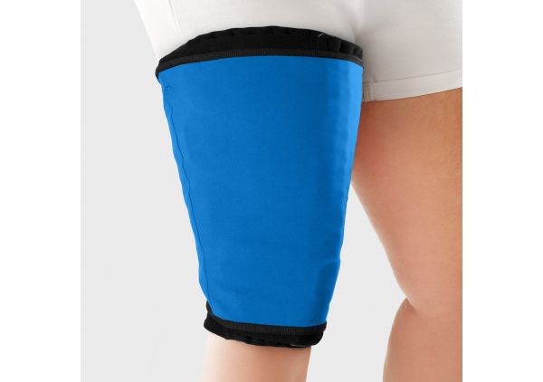 Knee and thigh compression sleeve clearance