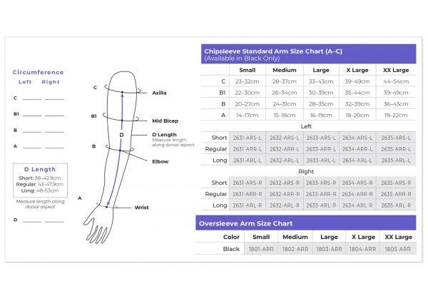 Lymphedema Night Sleeve | Sigvaris Chipsleeve Arm Oversleeve