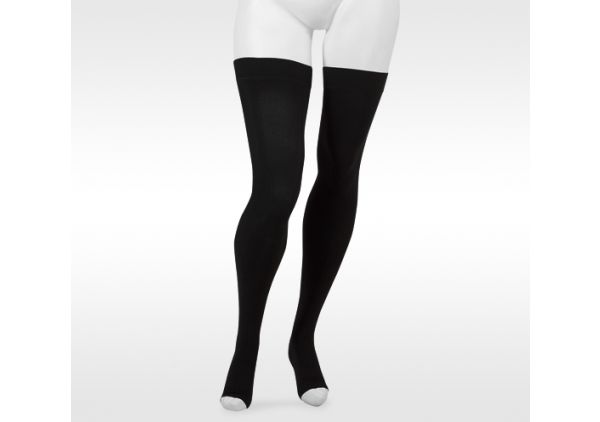 Open toe thigh high socks top