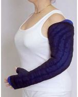 Black Classic JoviJacket worn with Classic JoviPak Arm Sleeve for added compression