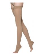 Sigvaris Essential Opaque Thigh High Unisex Open Toe Stockings