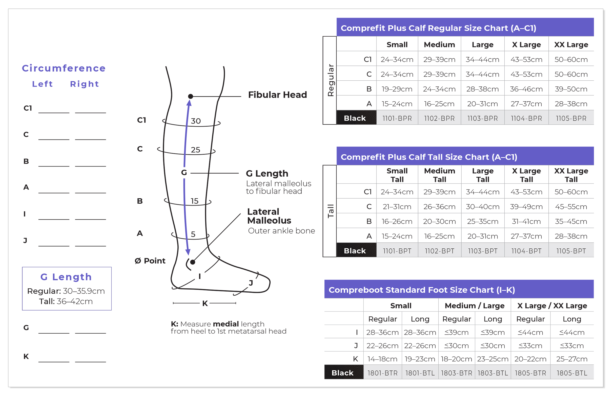 Comprefit Plus Compression Wraps For Legs | With Foam Liners